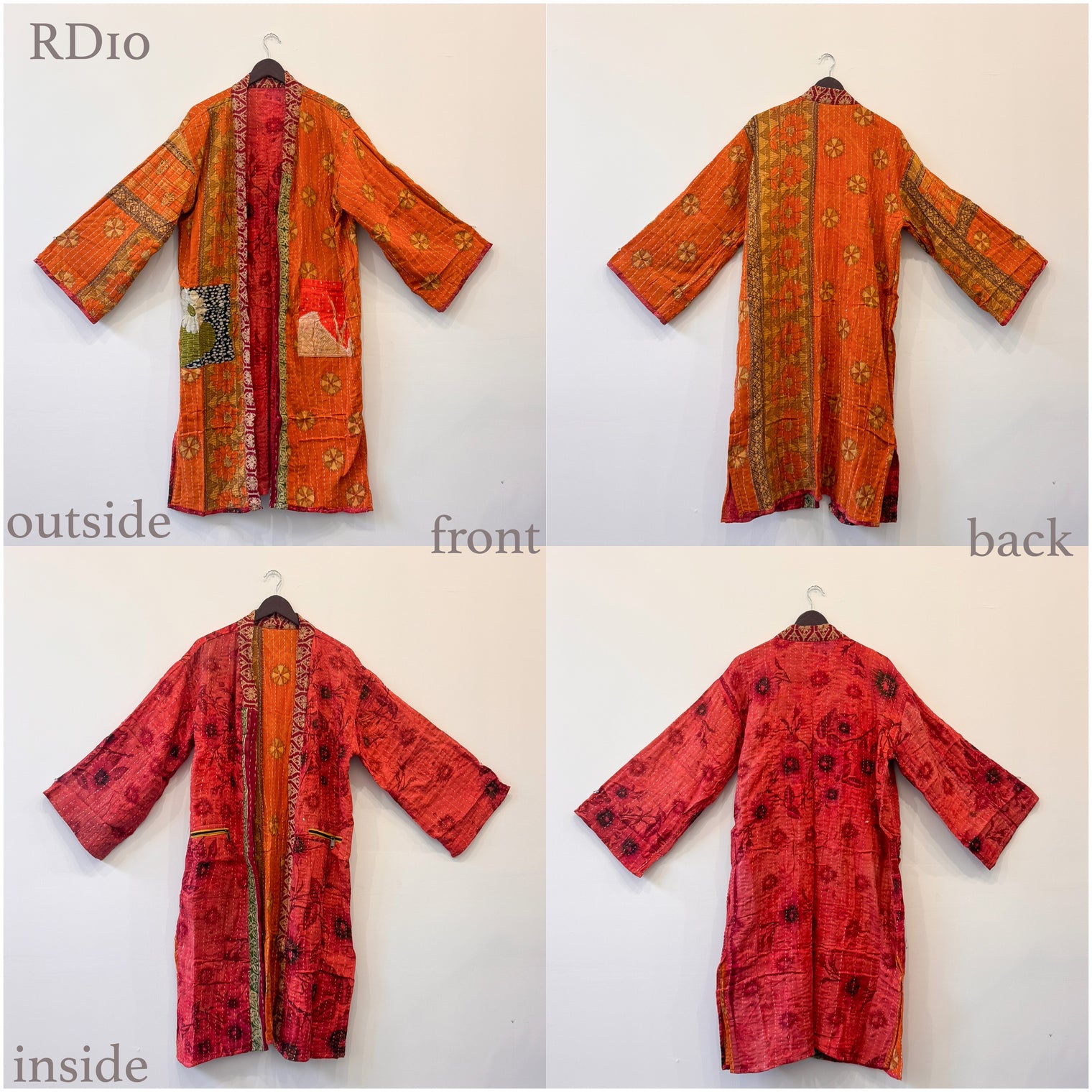 Kantha Reversible Long Jacket