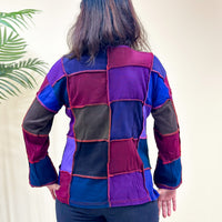 Hand Embroidered Patchwork Long Sleeve Sweater