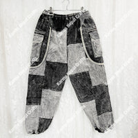 Patch Corduroy Baggy Pants