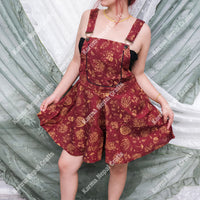 Boho Mushroom/Celestial Wide Leg Rompers