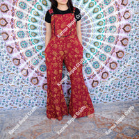 Magical Celestial/Mushroom Bell Bottom Jumpsuit