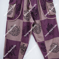 Patch Cotton Gothic Style Unisex Pants