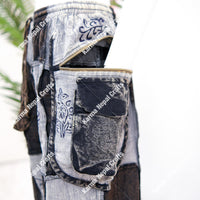 Patch Cotton Gothic Style Unisex Pants