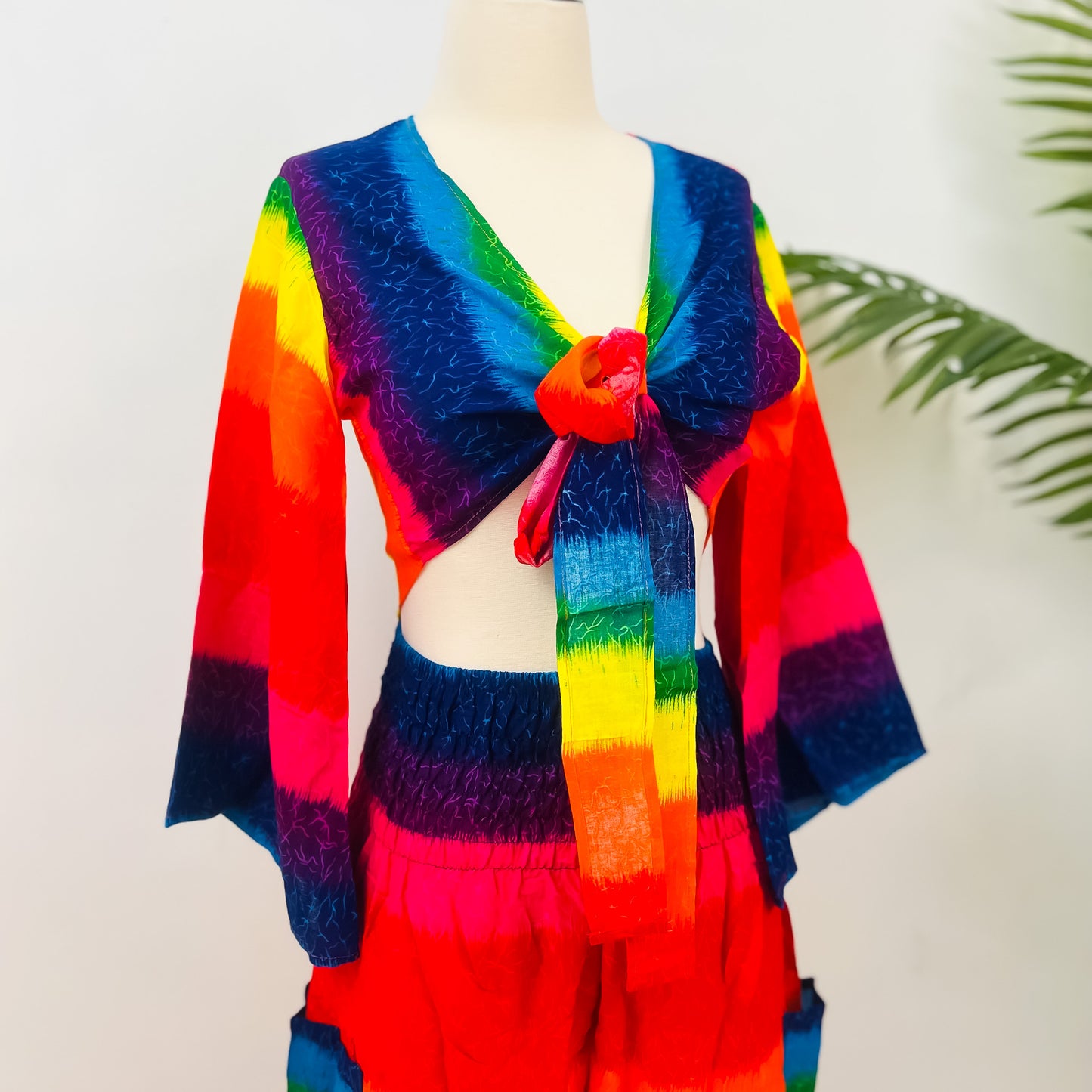 Bright Pride Colorful Pant and Bell Sleeve Top Set