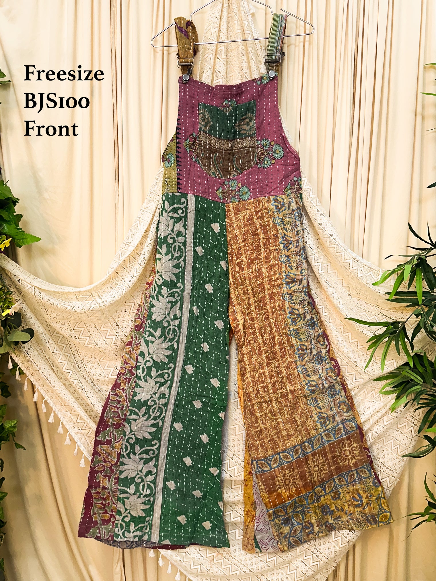 Kantha Boho Wide Leg  Jumpsuit