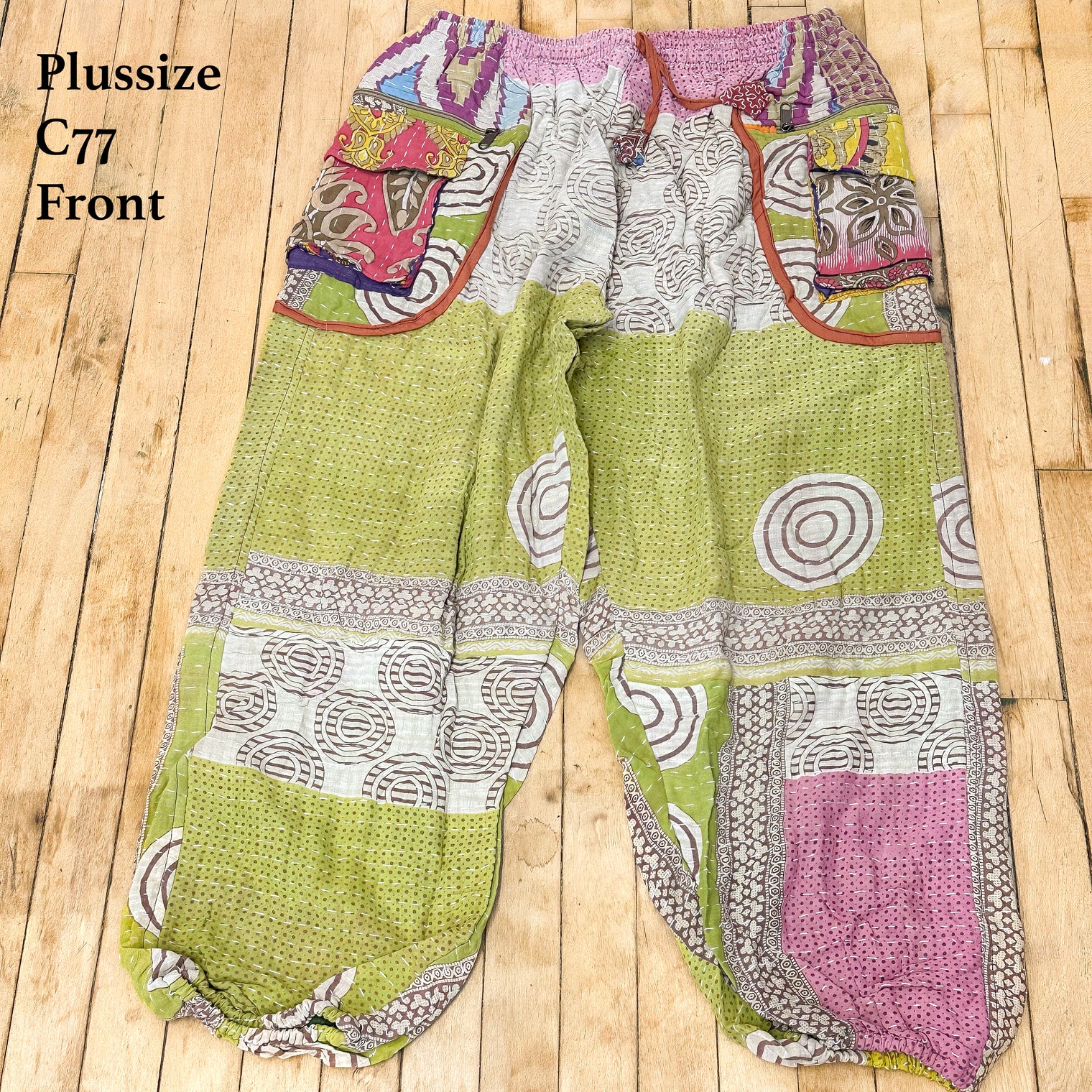 Kantha Cotton Baggy Boho Pants