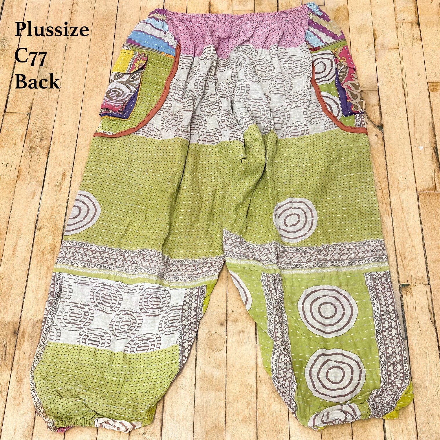 Kantha Cotton Baggy Boho Pants