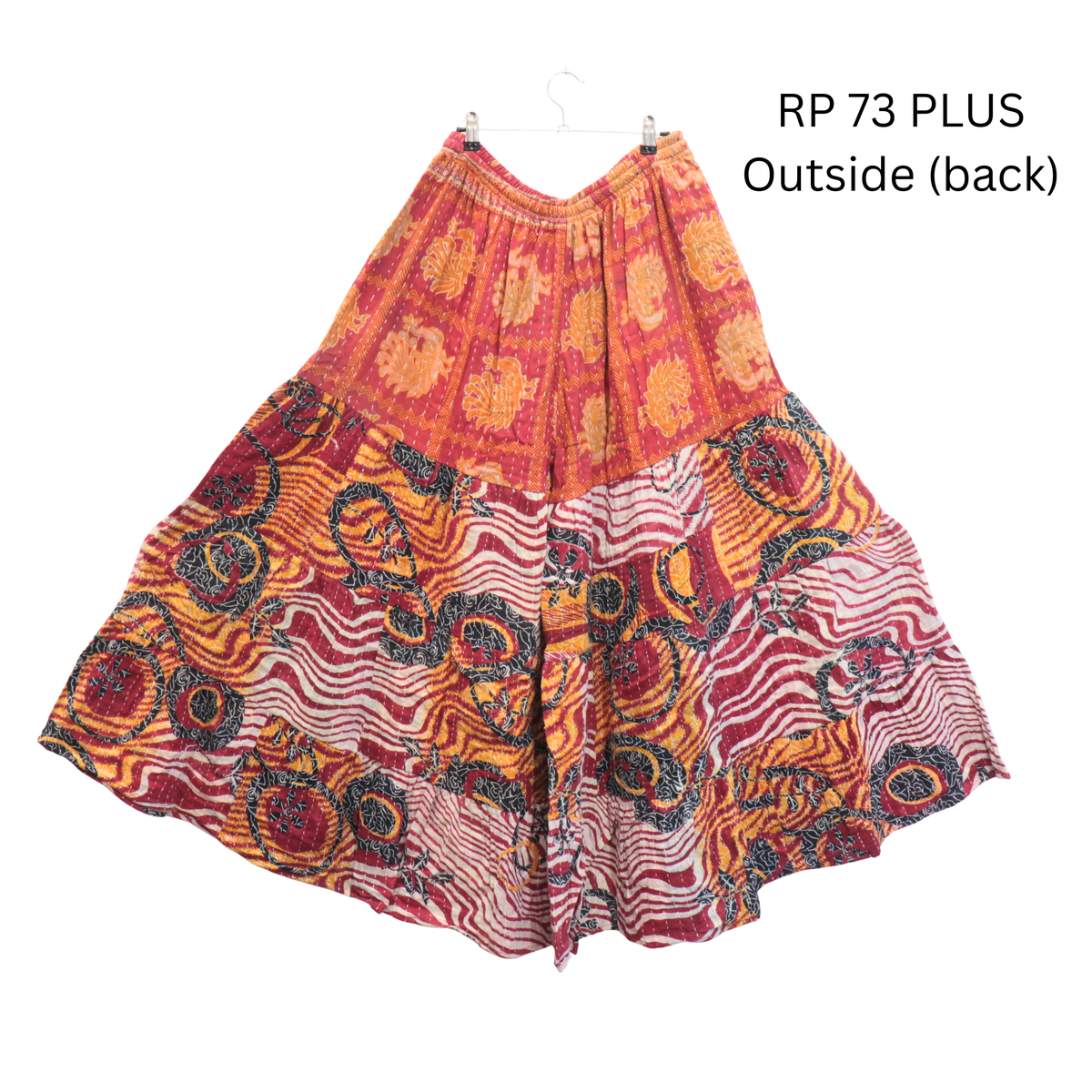 Kantha Plus Size Boho Reversible Pants