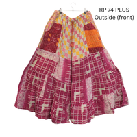 Kantha Plus Size Boho Reversible Pants