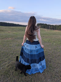Midnight Flutter Boho Skirts