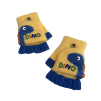 Kids Dinosaur Convertible Gloves