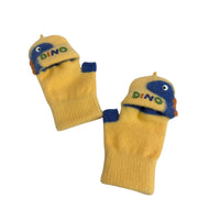 Kids Dinosaur Convertible Gloves