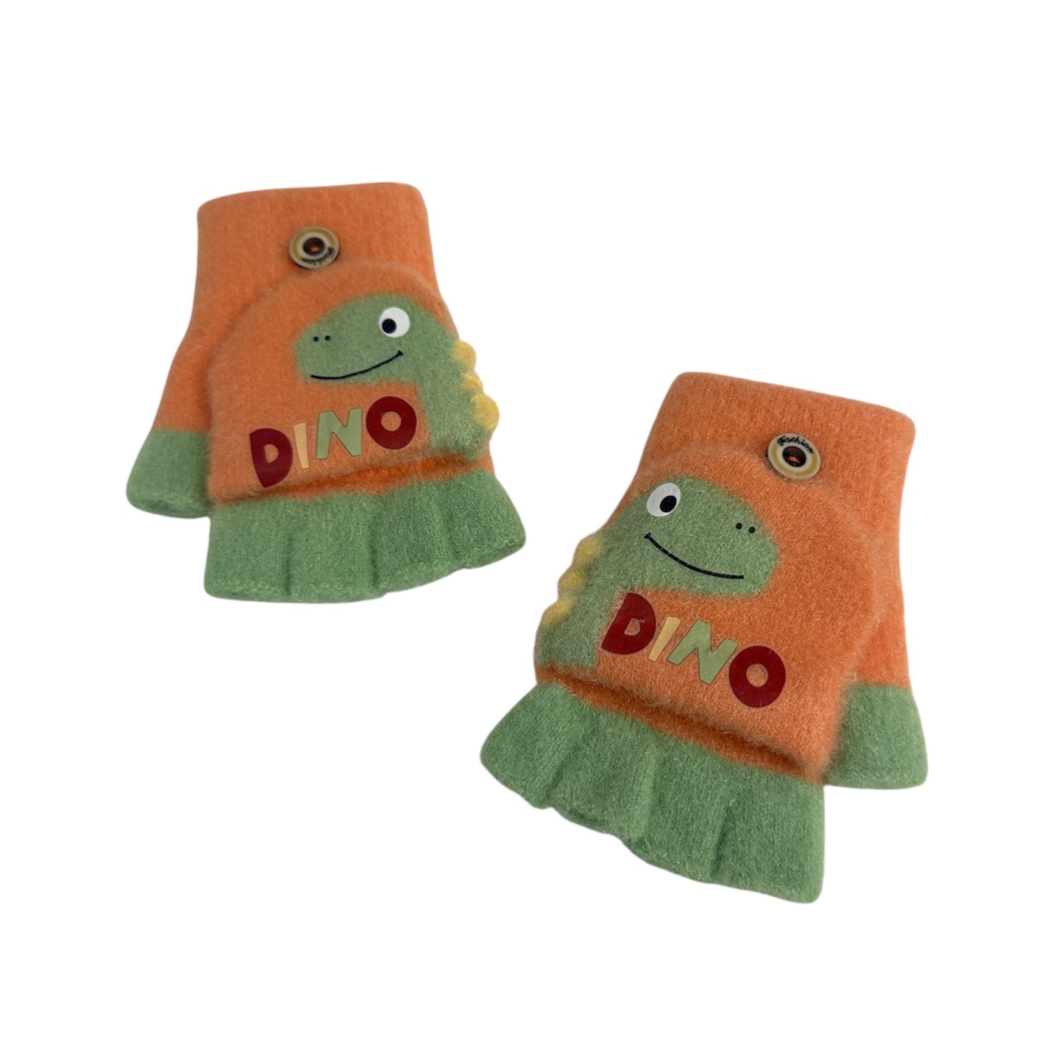 Kids Dinosaur Convertible Gloves