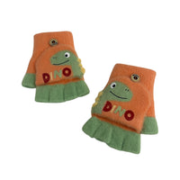 Kids Dinosaur Convertible Gloves