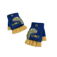Kids Dinosaur Convertible Gloves