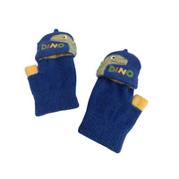 Kids Dinosaur Convertible Gloves