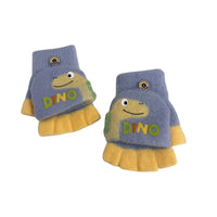Kids Dinosaur Convertible Gloves
