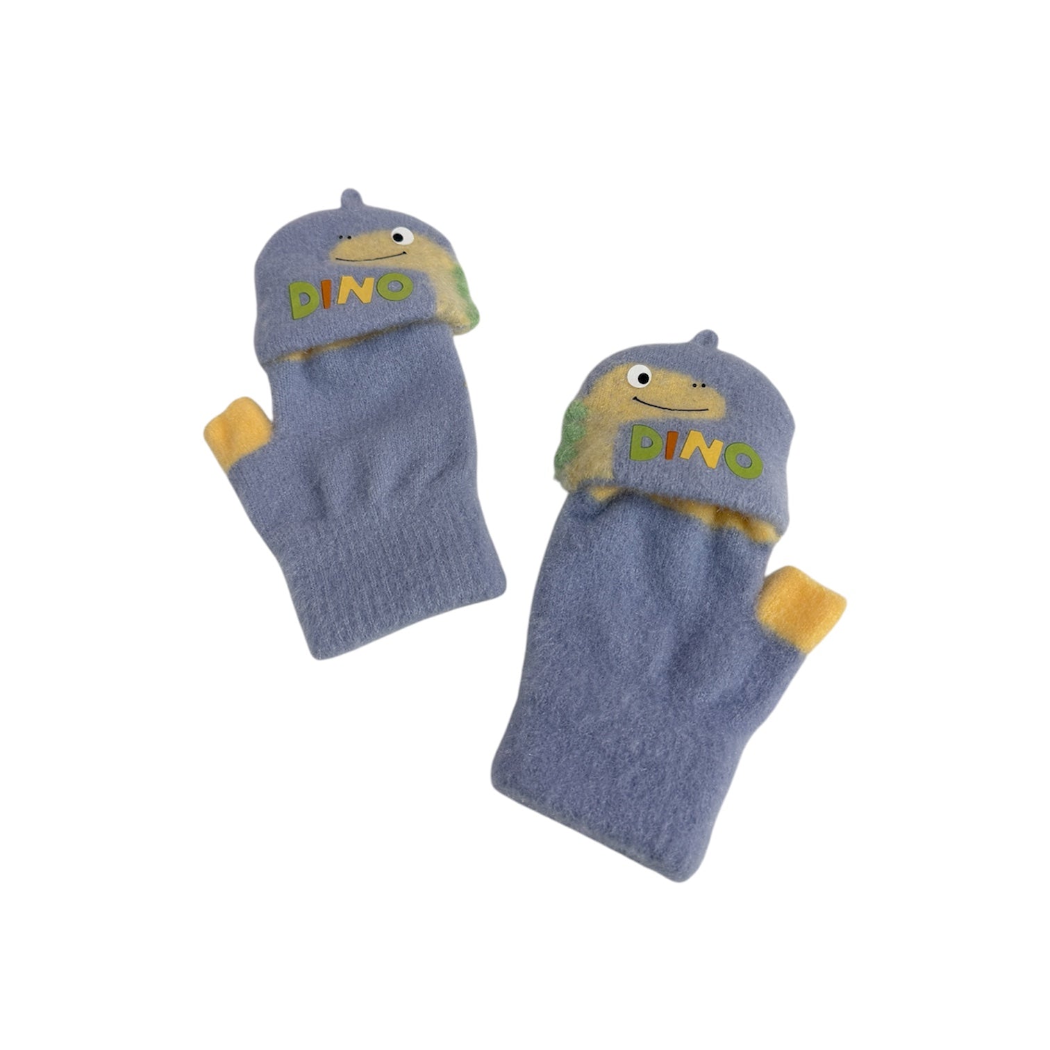 Kids Dinosaur Convertible Gloves