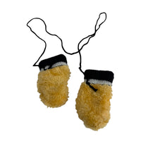 Kids Dinosaur Mittens with String