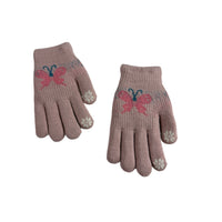 Kids Butterfly Winter Gloves