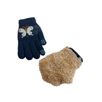 Kids Butterfly Winter Gloves