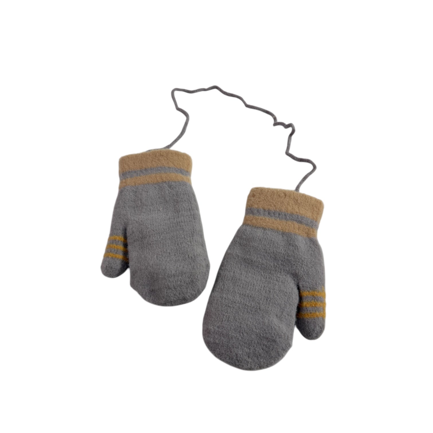 Cat Unisex Kids Winter Mitten with String