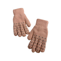 Kids Fleece Lined Knit Cat Design Gloves