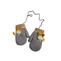 Kids Fleece Lined Cat Mittens