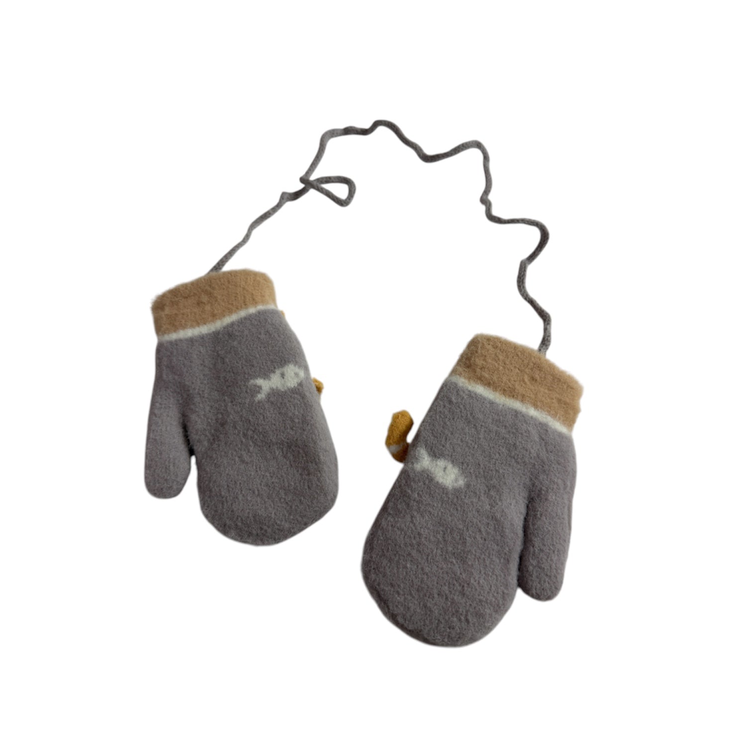 Kids Fleece Lined Cat Mittens