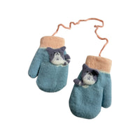 Kids Fleece Lined Cat Mittens