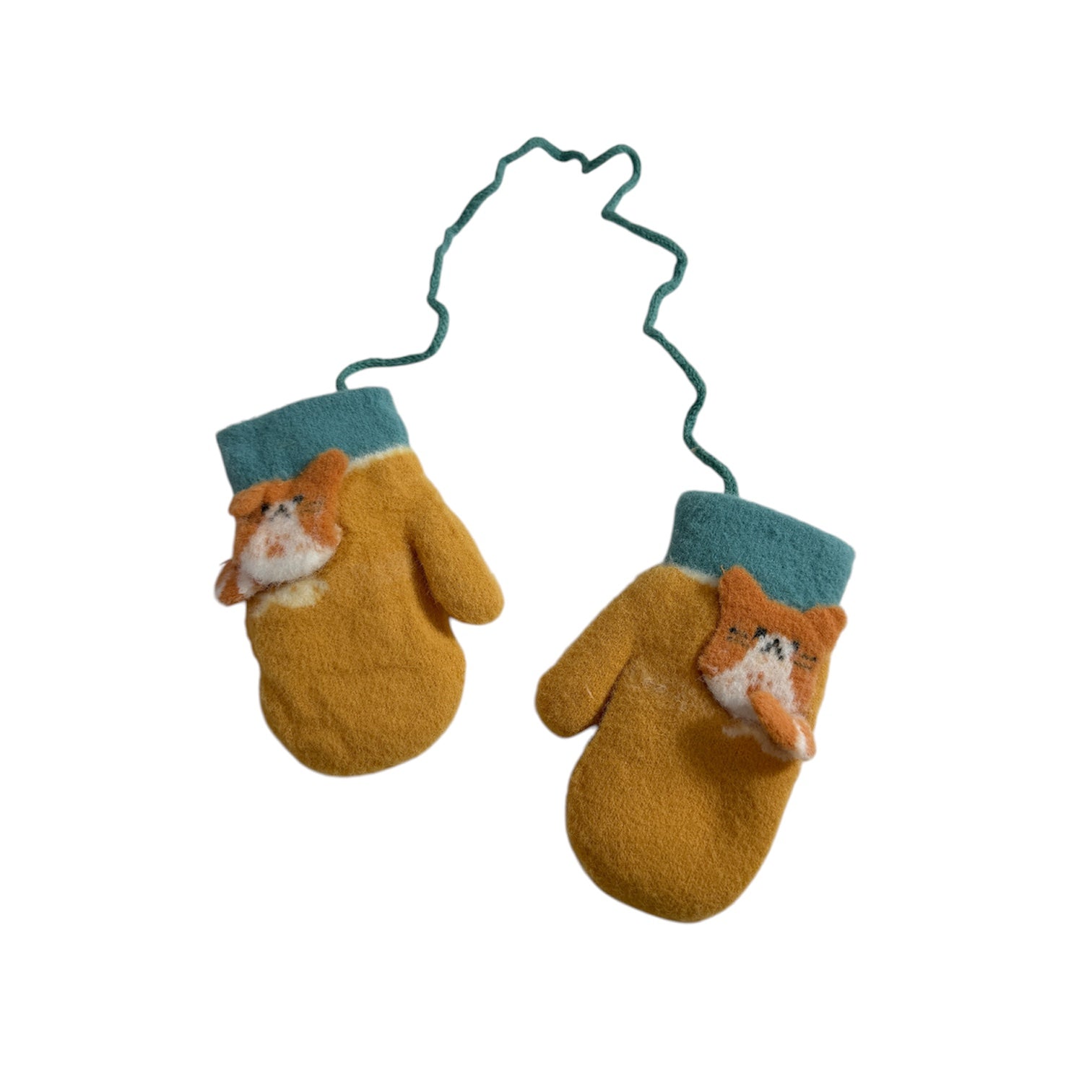 Kids Fleece Lined Cat Mittens