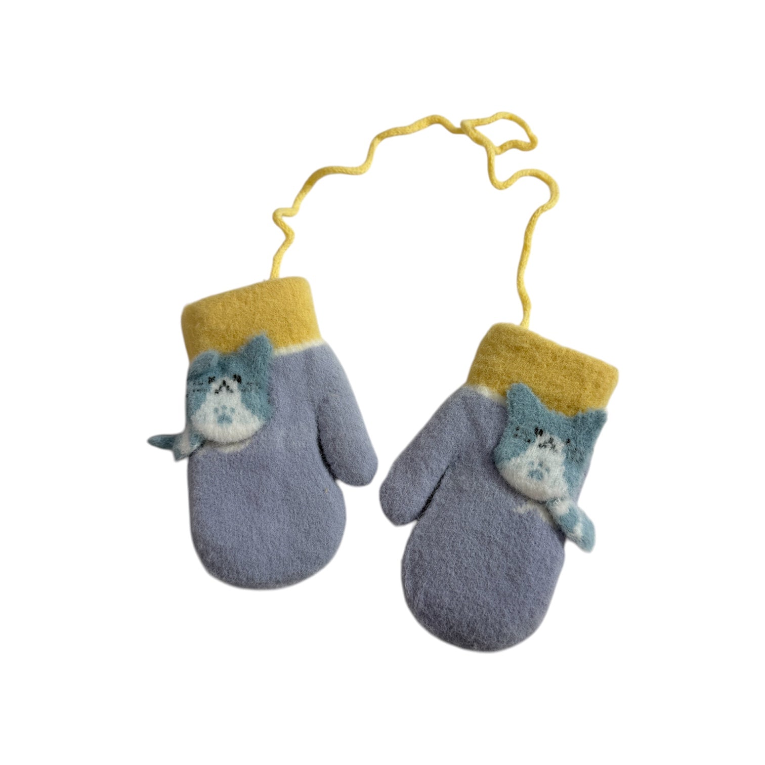 Kids Fleece Lined Cat Mittens