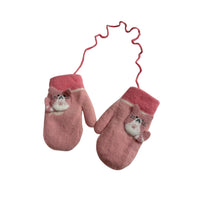 Kids Fleece Lined Cat Mittens