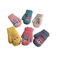 Baby Shark Kids Fleece Lined Mittens with String