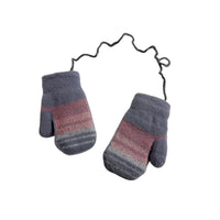 Baby Shark Kids Fleece Lined Mittens with String