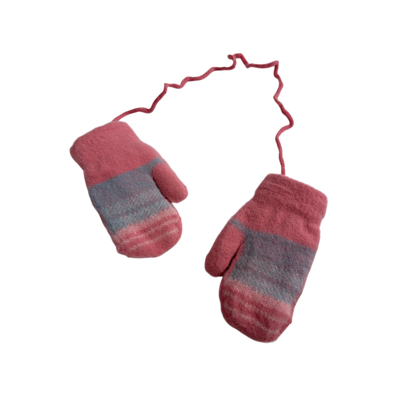 Baby Shark Kids Fleece Lined Mittens with String