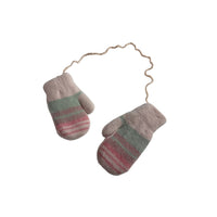 Baby Shark Kids Fleece Lined Mittens with String