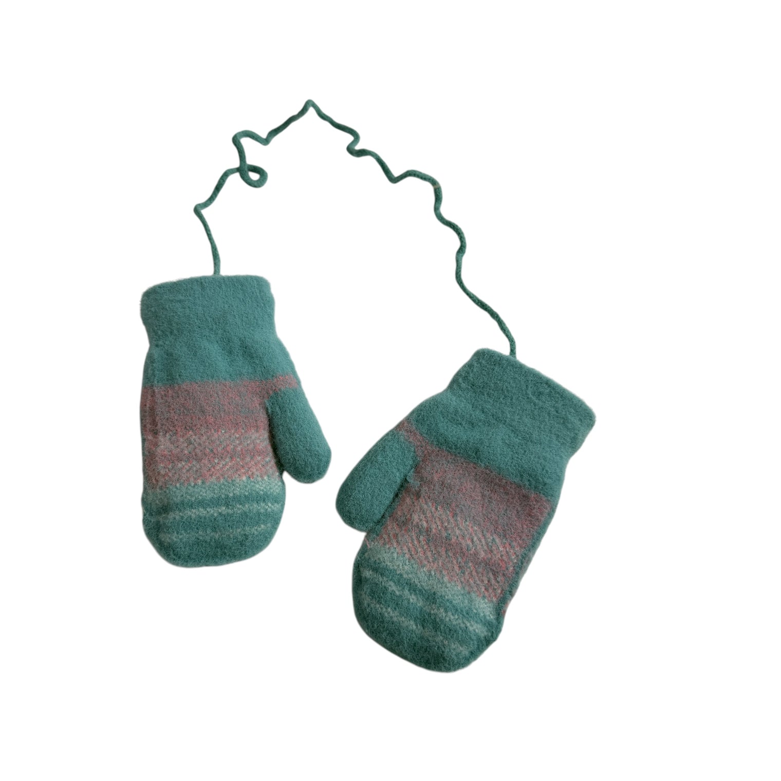 Baby Shark Kids Fleece Lined Mittens with String