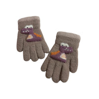 Kids Dino Fleece Lined Gloves