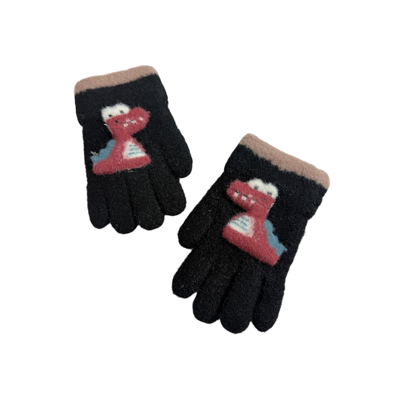 Kids Dino Fleece Lined Gloves
