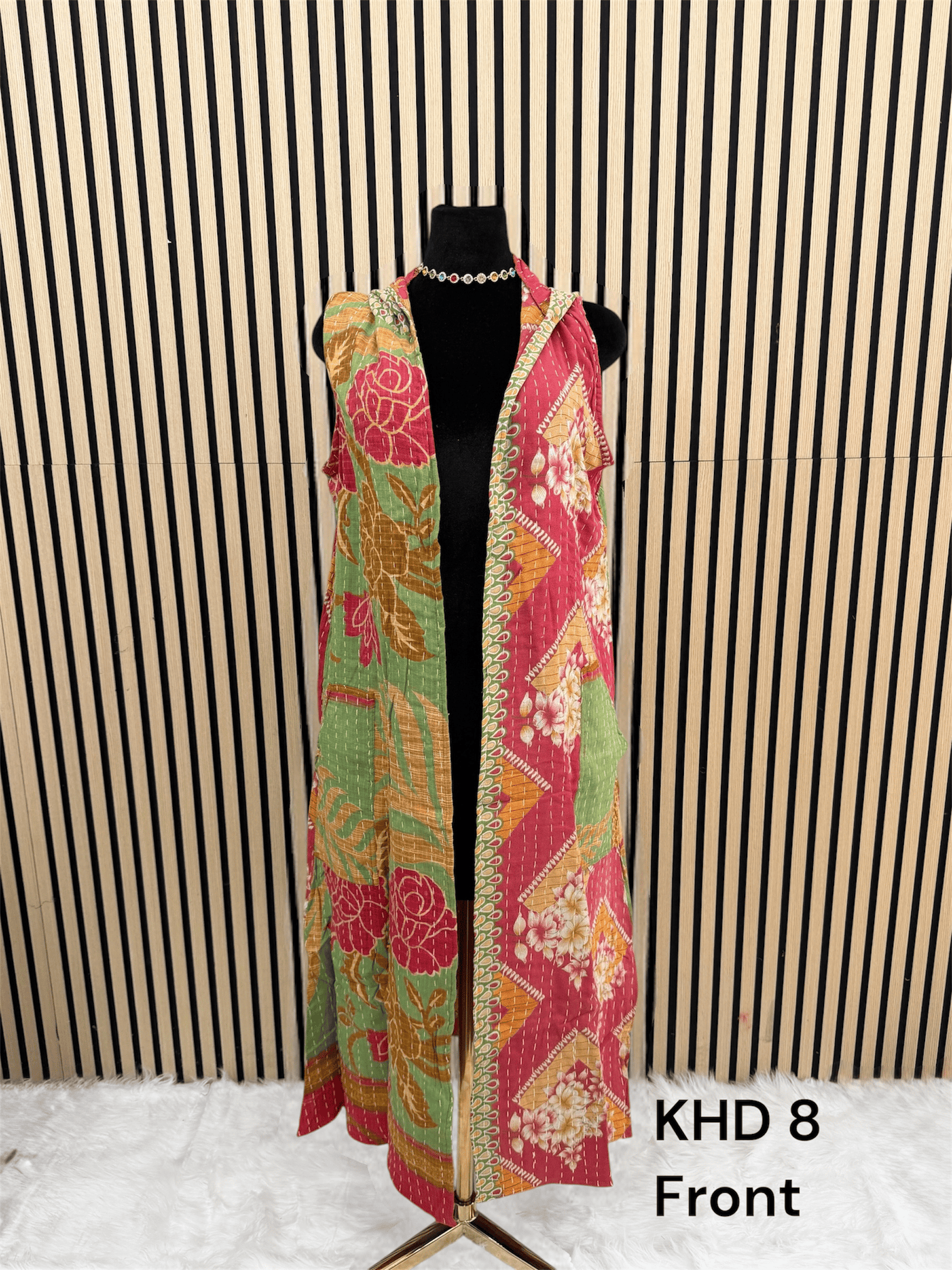 Bohemian Kantha Open Half Duster