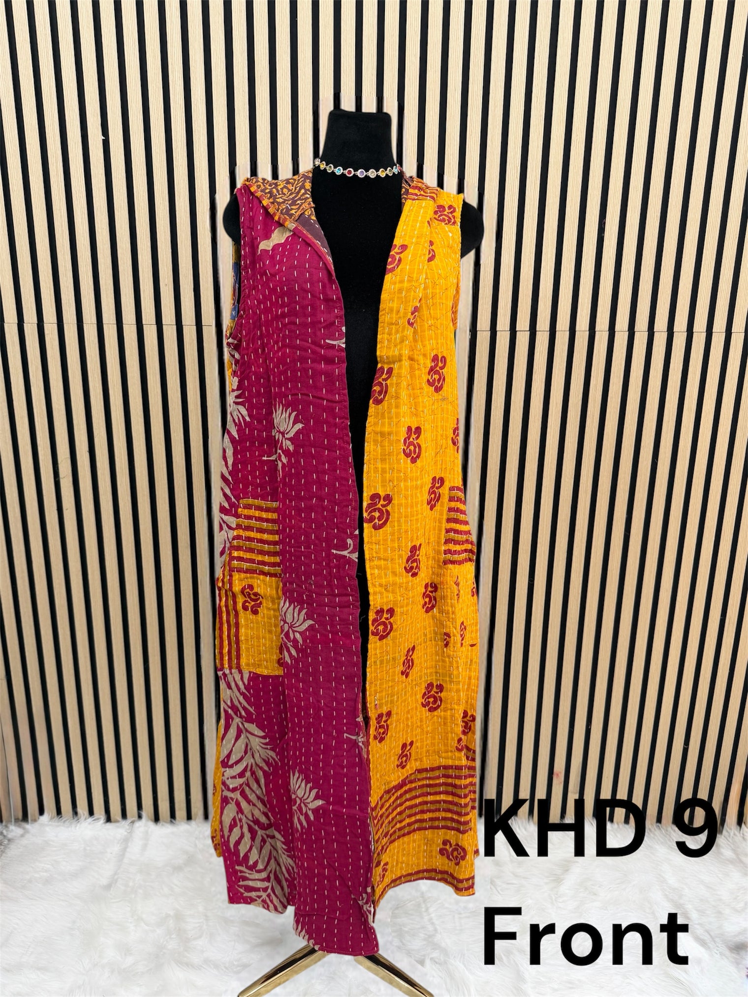 Bohemian Kantha Open Half Duster