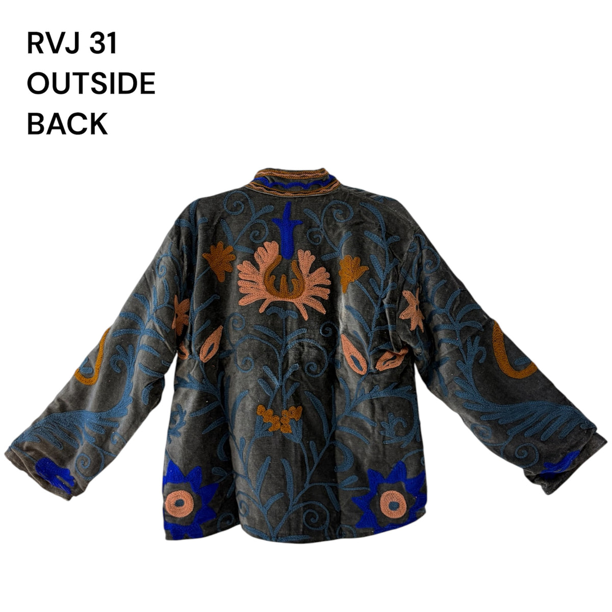 Reversible Velvet Embroidery Jacket