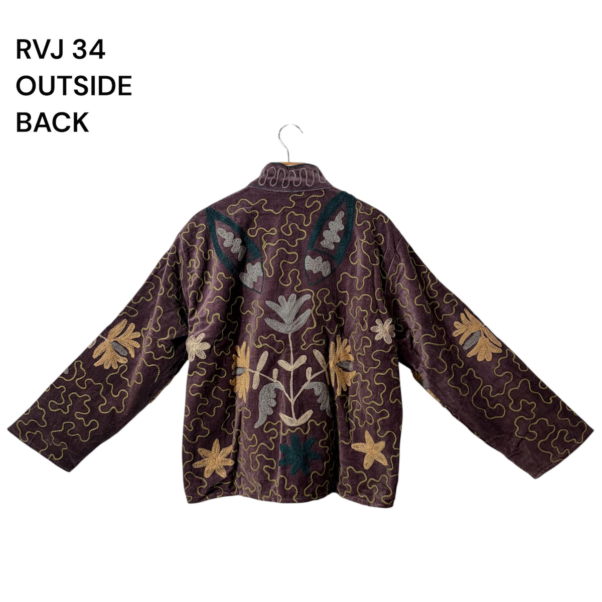 Reversible Velvet Embroidery Jacket