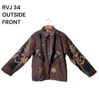 Reversible Velvet Embroidery Jacket