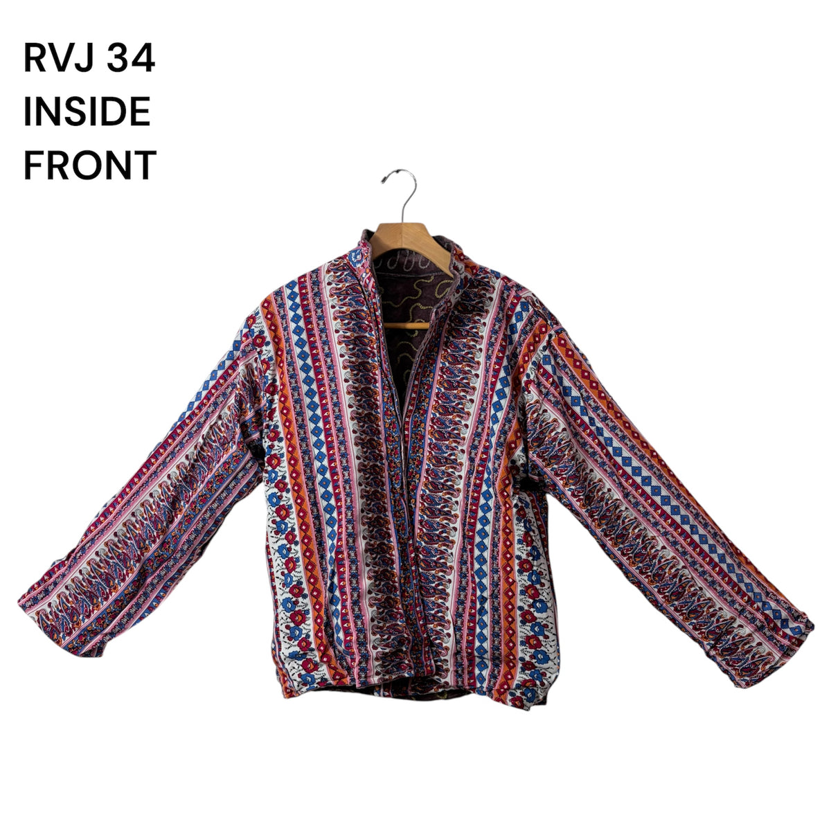 Reversible Velvet Embroidery Jacket