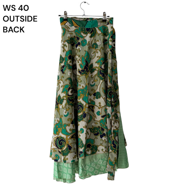 Reversible Wrap Flowy Skirt
