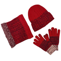 Unisex Ribbed Knit Winter Set