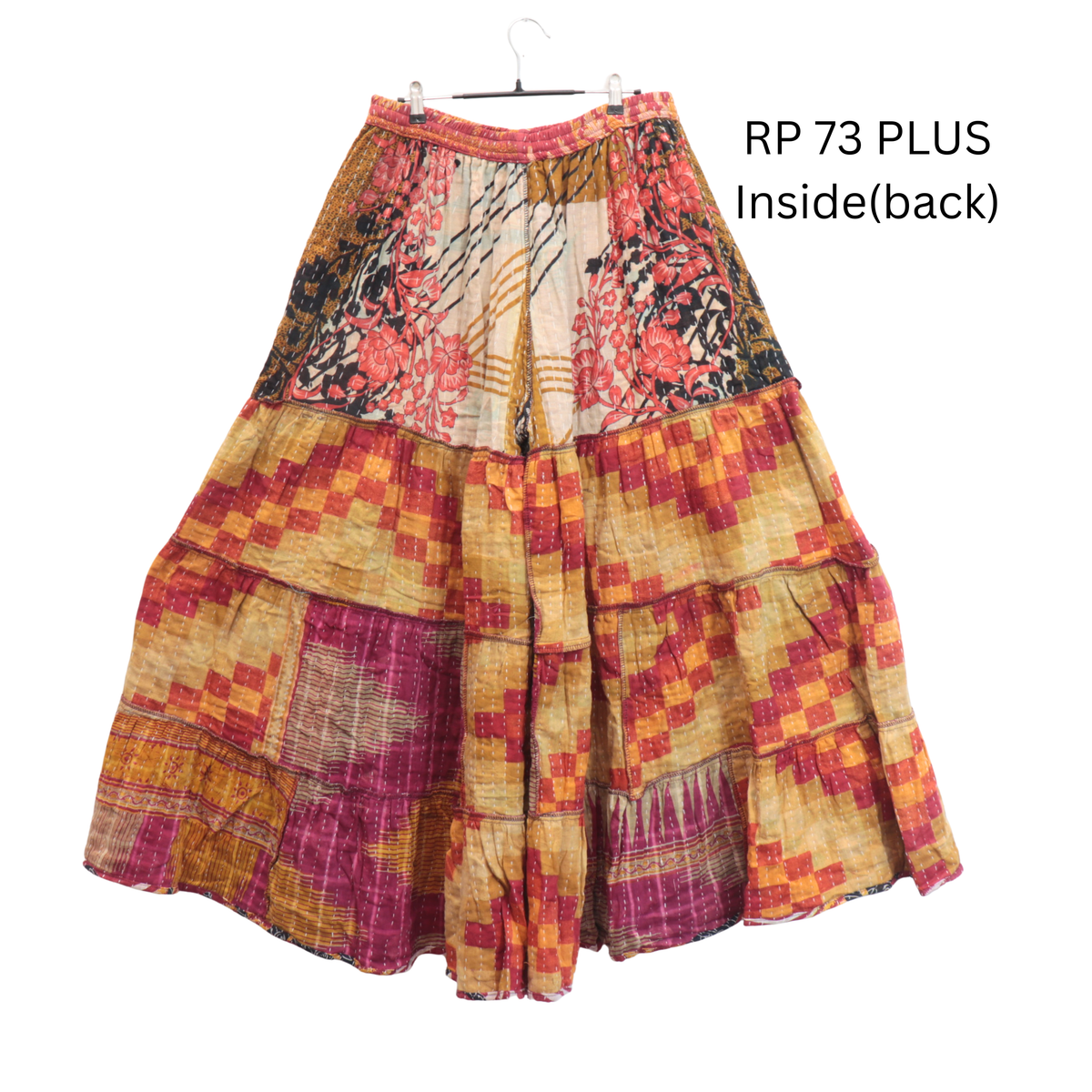 Kantha Plus Size Boho Reversible Pants