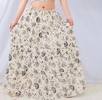 Enchanted Forest Mushroom Maxi Skirt